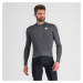 SPORTFUL Cyklistický dres s dlhým rukávom zimný - MONOCROM THERMAL - antracitová