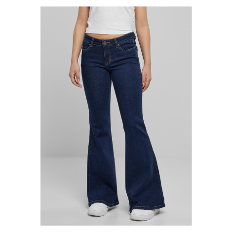 Women's Bell-bottomed Jeans - Navy Blue Urban Classics