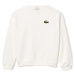 Lacoste  Loose Fit Badge Accent Sweatshirt - Blanc  Mikiny Biela