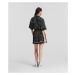 Sukňa Karl Lagerfeld Pleated Printed Mini Skirt Čierna