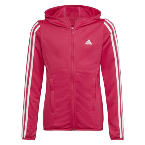 Adidas Designed 2 Move 3-Stripes Hoodie Full Zip Jr HM4485 Mikina s kapucňou