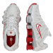Nike Sportswear Nízke tenisky 'SHOX TL'  svetlosivá / ohnivo červená / biela