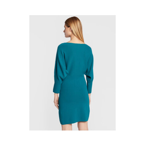 Sisley Úpletové šaty 11APMV004 Modrá Regular Fit