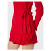Maryley Koktejlové šaty 22IB371/41RO Červená Regular Fit