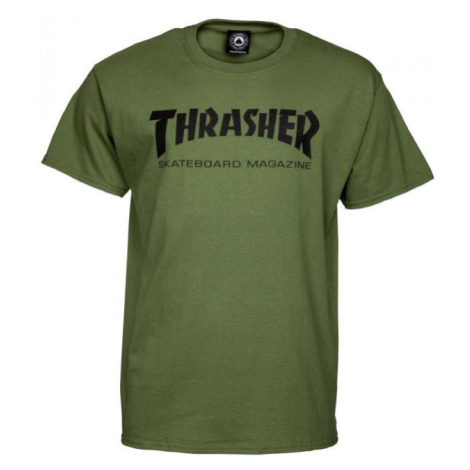 Thrasher Skate Mag Short Sleeve Tee Army Green - Pánske - Tričko Thrasher - Zelené - 110101-GRN