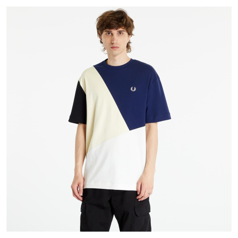 Tričko FRED PERRY Abstract Colour Block T-Shirt French Navy