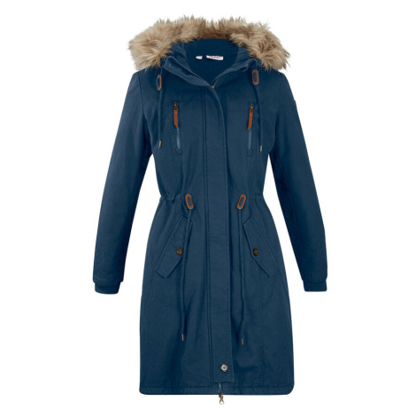Parka bunda, zimná, s kapucňou z umelej kožušiny bonprix