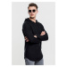 Long Color Terry Hoody Black