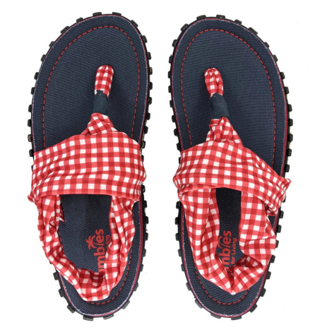 Gumbies Dámske sandále Gumbies Slingback - Tmavomodrá / červená / biela