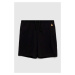 Detské krátke nohavice GAP 2-pak čierna farba, melanžové, nastaviteľný pás