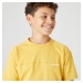 Chlapčenské tričko 500 na cvičenie žlté