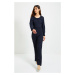 Trendyol Navy Blue Knitted Jumpsuit
