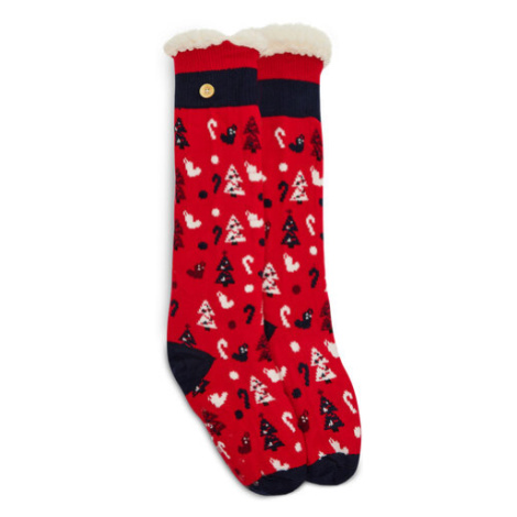Cabaïa Vysoké dámske ponožky Ruban SOKFW2122 Červená