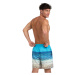 ARENA-MENS BEACH BOXER PLACED-800-sand&sea turquoise Modrá