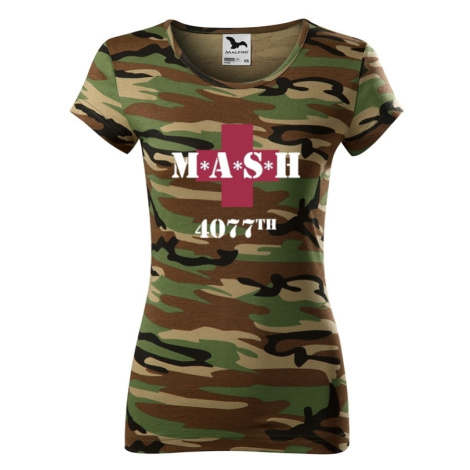 Dámské tričko s potlačou legendárneho seriálu MASH 4077