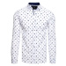 White men's shirt with dogs Dstreet DX2078