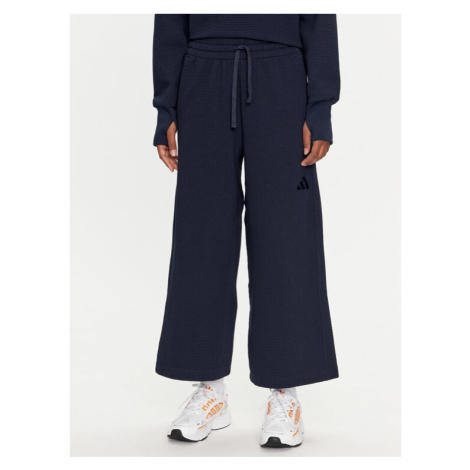 Adidas Teplákové nohavice ALL SZN IW1030 Tmavomodrá Wide Leg