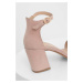 Semišové sandále Answear Lab ružová farba