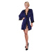 Dámsky župan DKaren Housecoat Viola Navy Blue