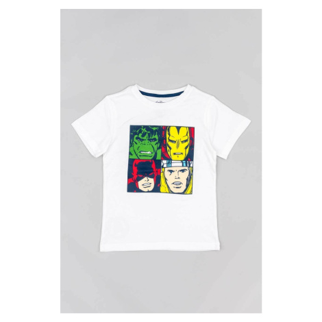 Detské bavlnené tričko zippy x Marvel tmavomodrá farba, s potlačou