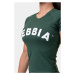 NEBBIA - Dámske tričko Classic HERO 576 (dark green) - NEBBIA
