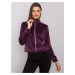 Dark purple velour sweatshirt Charley RUE PARIS