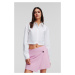 Košeľa Karl Lagerfeld Crop Poplin Shirt White