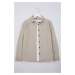 Trendyol Beige Regular Fit Knitted Comfortable Winter Shirt Jacket