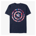 Queens Marvel Avengers Classic - America Tie Unisex T-Shirt Navy Blue