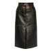 MSGM Džínsová sukňa 2941MDD22 207670 Čierna Regular Fit