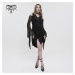 šaty DEVIL FASHION Gothic Dress with Tulle Sleeves