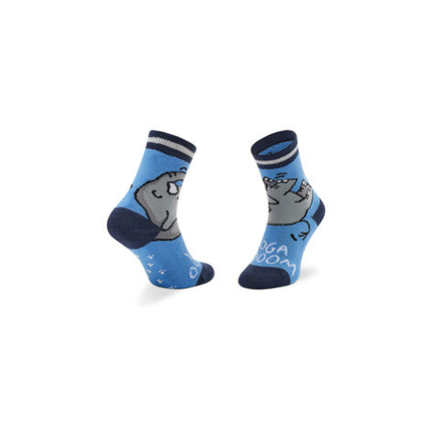 United Colors Of Benetton Vysoké detské ponožky 6AO307010 Modrá