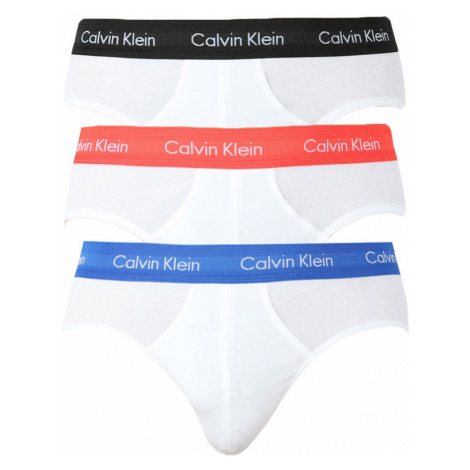 3PACK pánske slipy Calvin Klein biele (U2661G-M9E)