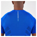 Pánske bežecké tričko Run 500 Confort bez švov indigo modré