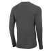 4F MEN´S LONGSLEEVES Pánske tričko, tmavo sivá, veľkosť
