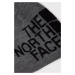 Obojstranná čiapka The North Face šedá farba, z tenkej pleteniny