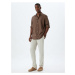 Koton Classic Shirt Long Sleeve Buttoned Sleeve Detailed Cotton