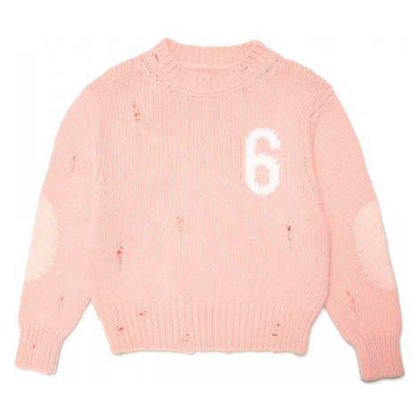 Sveter Mm6 Knitwear Peach Pink