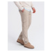 Ombre Men's REGULAR fabric pants with cargo pockets - beige