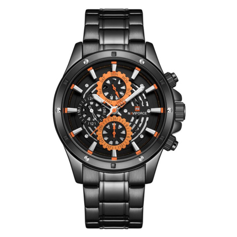 Pánske hodinky NAVIFORCE - NF9149 (zn090a) black / orange