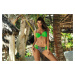 ZELENÉ BIKINY SO VZOROVANÝM SPODKOM SAMANTHA BRIGHT GREEN M-407 (1)