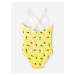 Žlté dievčenské vzorované plavky name it Ziza