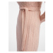 Svetloružové dámske svetrové šaty s prímesou vlny ORSAY