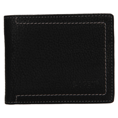 Pánska kožená peňaženka Lagen Adrian - čierna