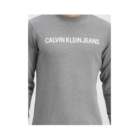 Calvin Klein Jeans Mikina J30J307757 Sivá Regular Fit