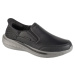 Čierne pánske kožené tenisky Skechers Slip-Ins: Slade 205237-BLK