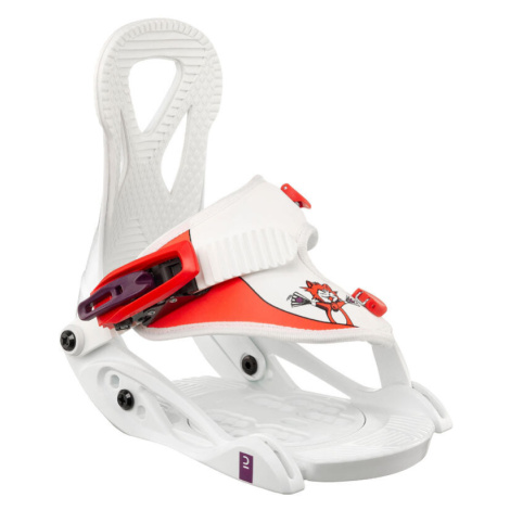 Detské viazanie na snowboard Faky XS bielo-červené