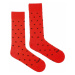 Červené ponožky Bodkáčik krv