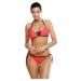 KORALOVÉ BIKINY ČIERNYM LEMOVANÍM JANETTE NECTARINE M-547 (8)