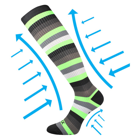 VOXX kompresné ponožky Multix neónovo zelené 1 pár 116728